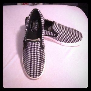 Ralph Lauren houndstooth patterned shoes